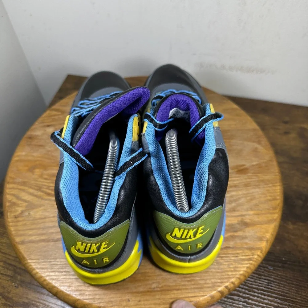 Nike Air Max 90 Sneaker Boot Mens 8.5 Grey Blue Yellow 316339-001 2007
